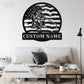 Fishing LED Metal Sign 