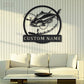 Fishing LED Metal Sign 