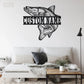 Fishing LED Metal Sign 