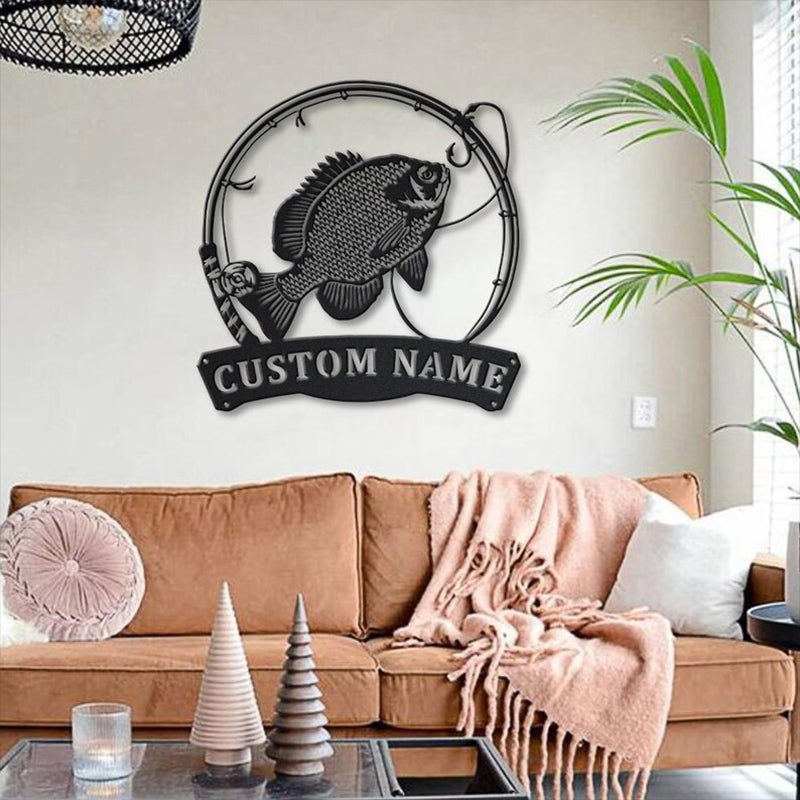 Fishing LED Metal Sign - Wix Decor