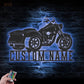 Motorcycle LED Metal Sign - Wix Decor