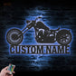 Motorcycle LED Metal Sign - Wix Decor