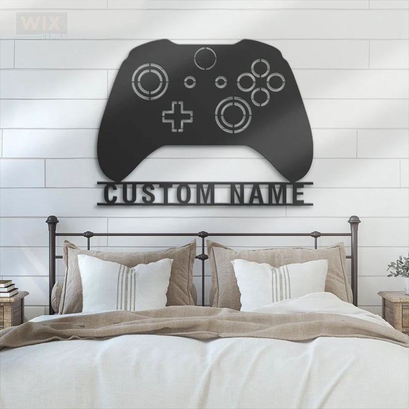 Gamer Zone LED Metal Sign - Wix Decor