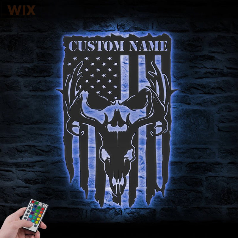 Hunting LED Metal Sign - Wix Decor