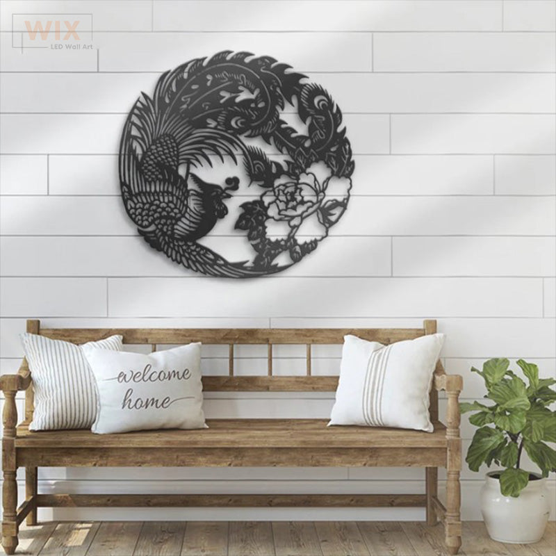 Birds LED Metal Sign - Wix Decor