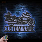 Motorcycle LED Metal Sign - Wix Decor