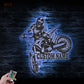 Motorcycle LED Metal Sign - Wix Decor