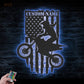 Motorcycle LED Metal Sign - Wix Decor