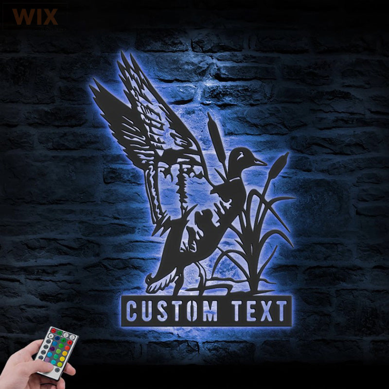 Hunting LED Metal Sign - Wix Decor