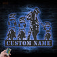 Motorcycle LED Metal Sign - Wix Decor
