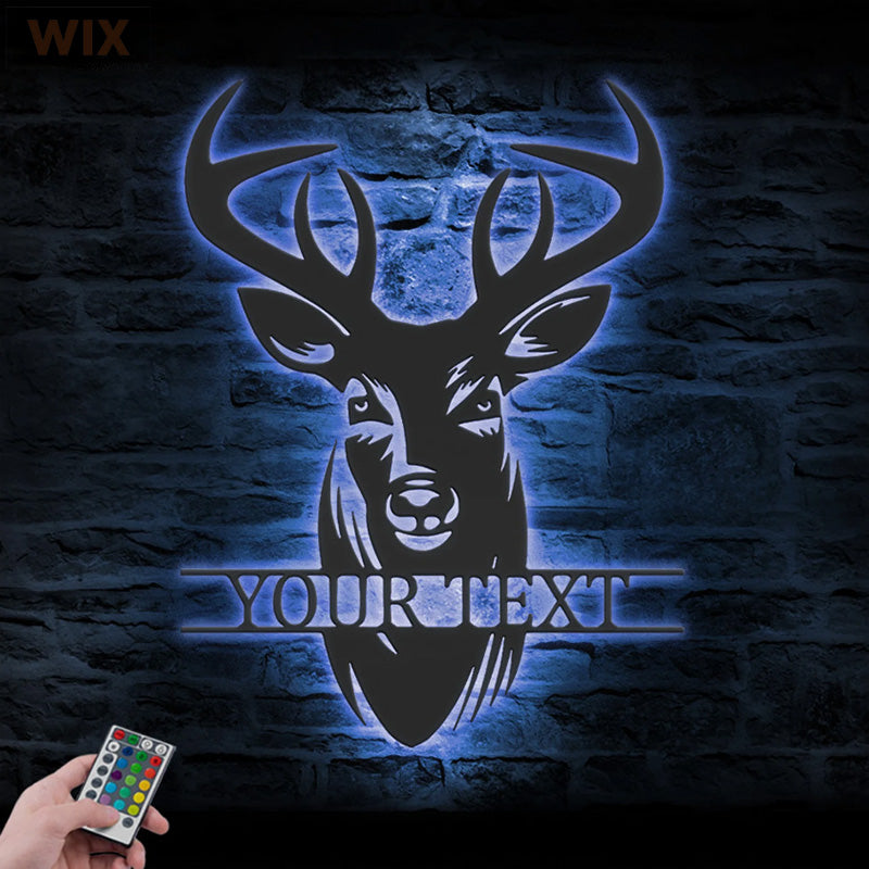 Hunting LED Metal Sign - Wix Decor