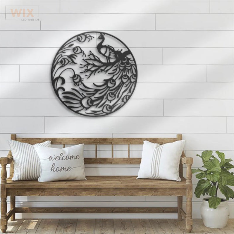 Birds LED Metal Sign - Wix Decor