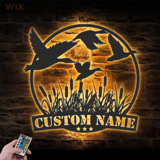 Hunting LED Metal Sign - Wix Decor