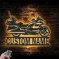 Motorcycle LED Metal Sign - Wix Decor