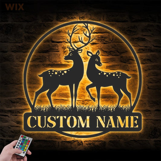 Hunting LED Metal Sign - Wix Decor