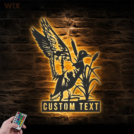Hunting LED Metal Sign - Wix Decor