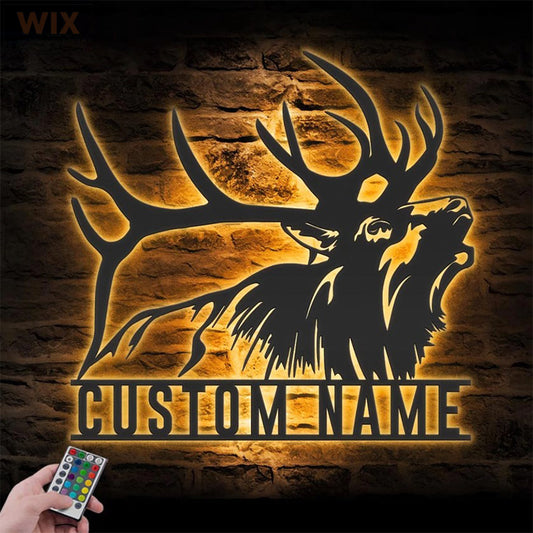 Hunting LED Metal Sign - Wix Decor