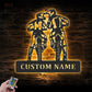 Motorcycle LED Metal Sign - Wix Decor