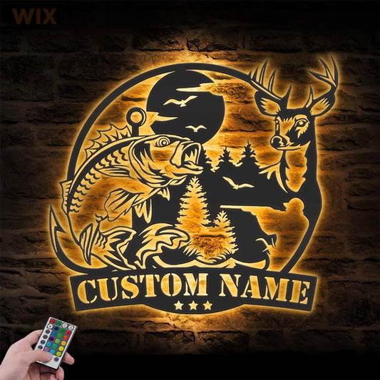 Hunting LED Metal Sign - Wix Decor