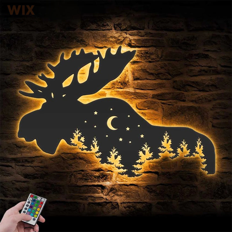 Hunting LED Metal Sign - Wix Decor