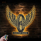 Motorcycle LED Metal Sign - Wix Decor