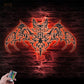 Floral Bat, Metal Wall Signs With RGB Led Light