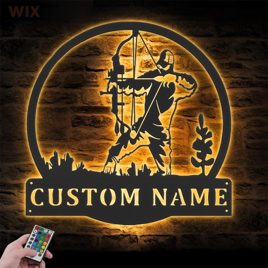 Hunting LED Metal Sign