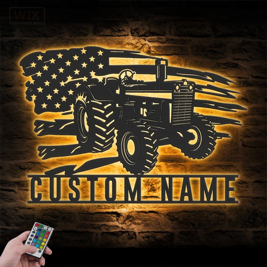 Farm LED Metal Sign - Wix Decor