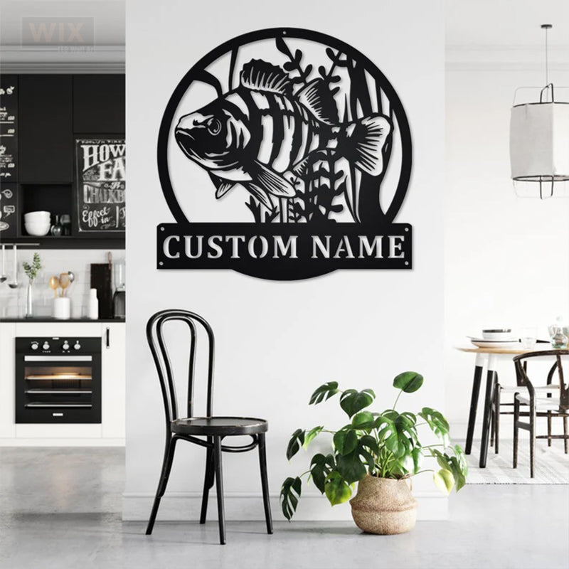 Fishing LED Metal Sign - Wix Decor