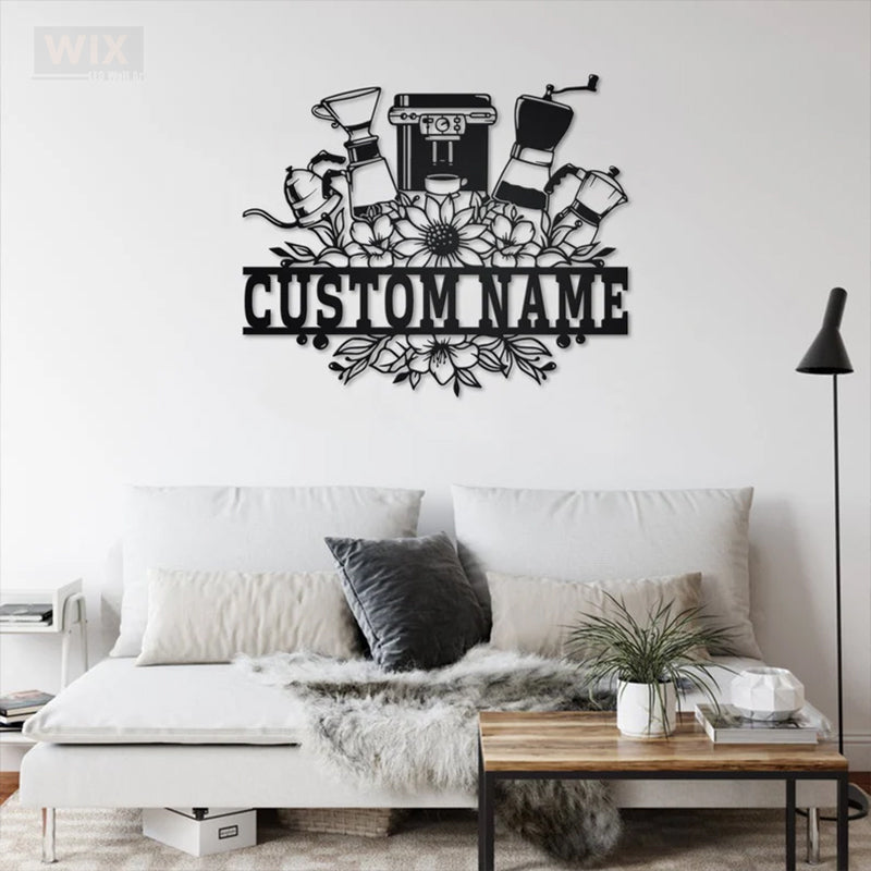 Coffee Shop Led Metal Sign - Wix Decor