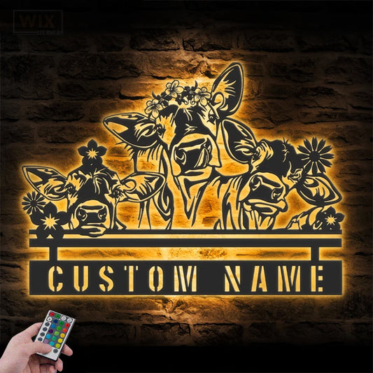 Farm LED Metal Sign