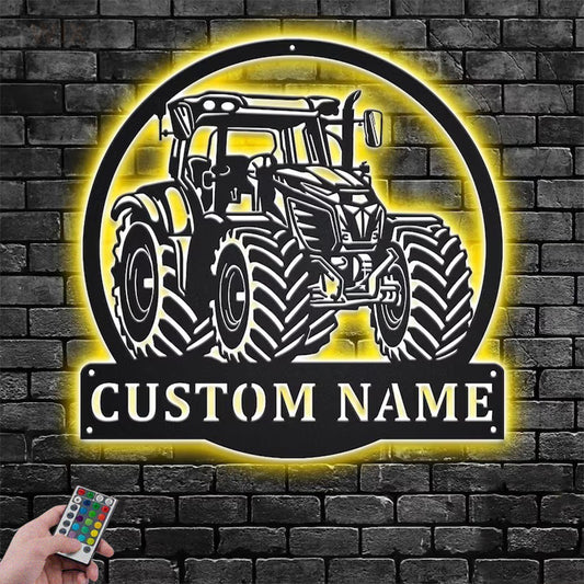 Farm LED Metal Sign
