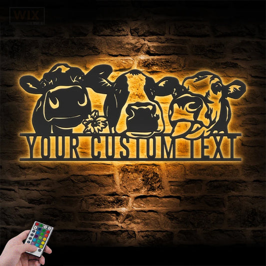 Farm LED Metal Sign