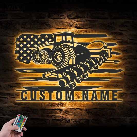 Farm LED Metal Sign - Wix Decor