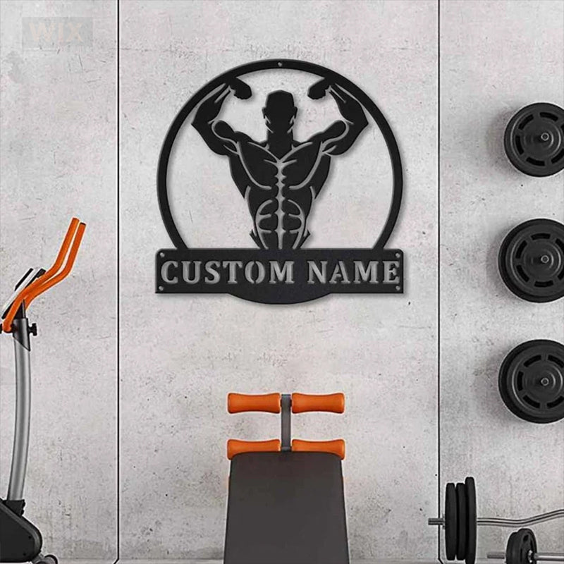 Gym LED Metal Sign - Wix Decor