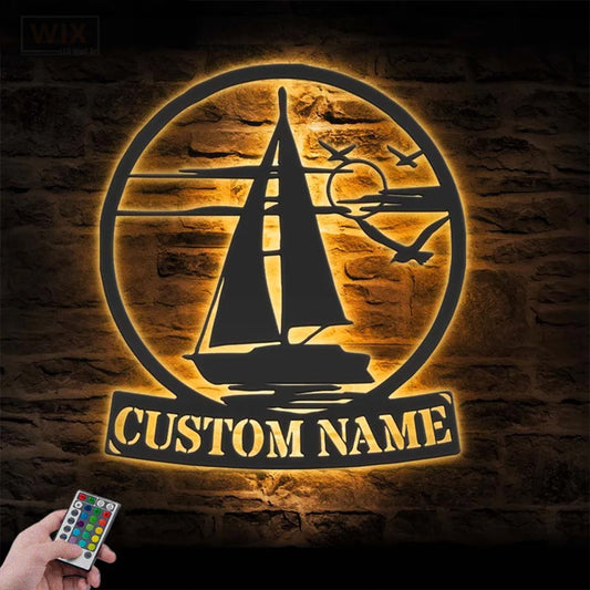 Lake House LED Metal Sign - Wix Decor