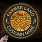 Farm LED Metal Sign 