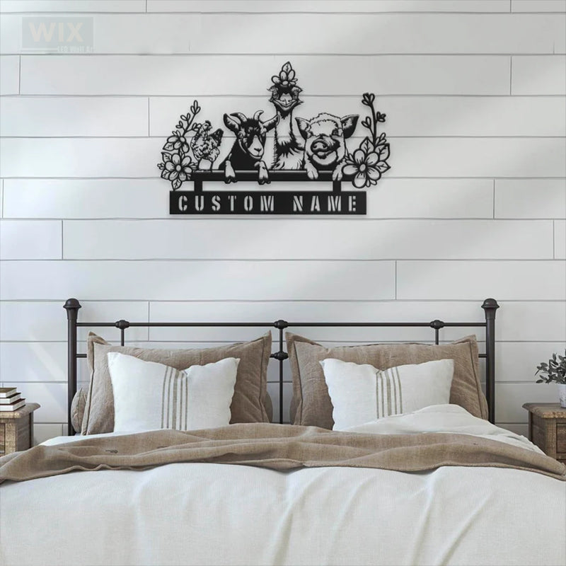 Farm LED Metal Sign - Wix Decor