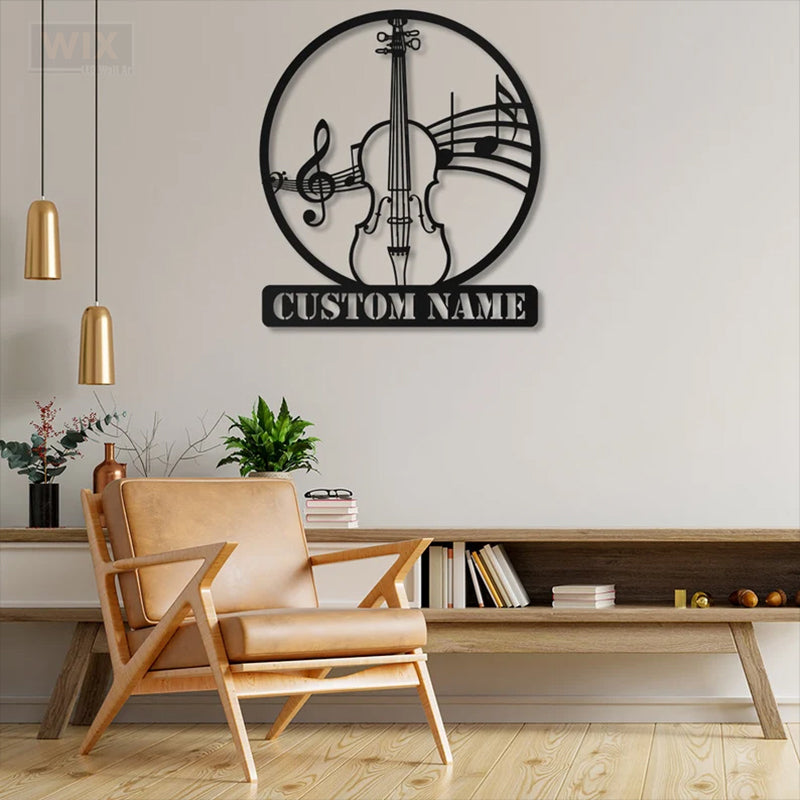 Guitar LED Metal Sign - Wix Decor
