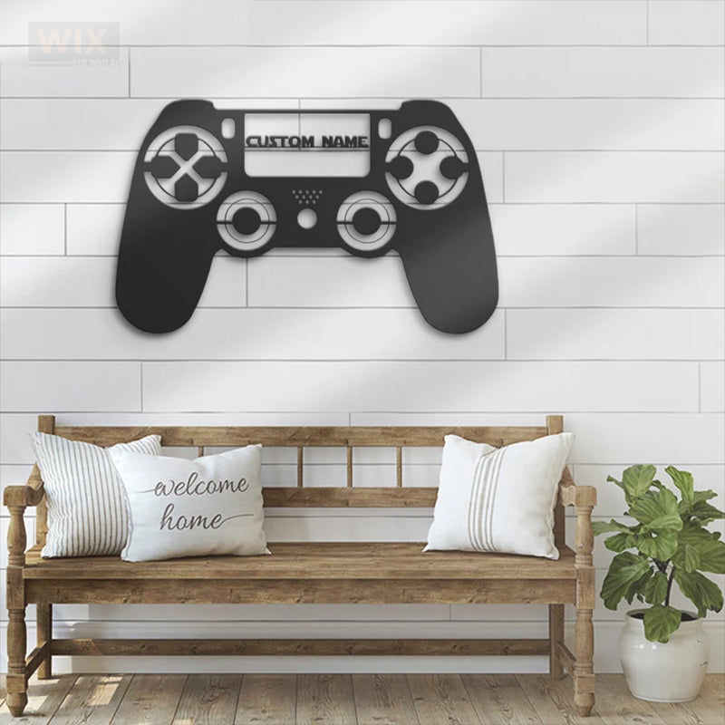 Gamer Zone LED Metal Sign - Wix Decor