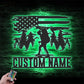Camping & Hiking LED Metal Sign - Wix Decor