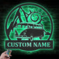Camping & Hiking LED Metal Sign - Wix Decor