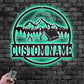 Camping & Hiking LED Metal Sign - Wix Decor