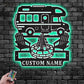 Camping & Hiking LED Metal Sign - Wix Decor