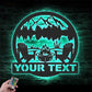 Camping & Hiking LED Metal Sign - Wix Decor
