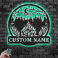 Camping & Hiking LED Metal Sign - Wix Decor