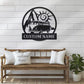 Camping & Hiking LED Metal Sign - Wix Decor