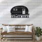 Camping & Hiking LED Metal Sign - Wix Decor