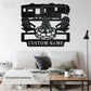 Camping & Hiking LED Metal Sign - Wix Decor