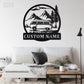 Camping & Hiking LED Metal Sign - Wix Decor